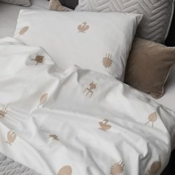 Brainchild Sengetj med Designikoner - Hvid