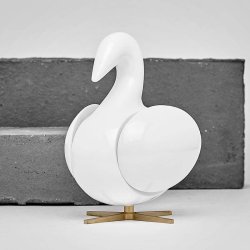 Brainchild Svane Figuren - Hvid/Messing