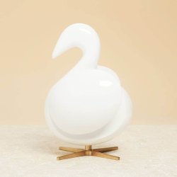 Brainchild Svane Figuren - Hvid/Messing