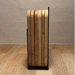 By Brorson 6 stk. Smrebrt uden hul m/ Holder