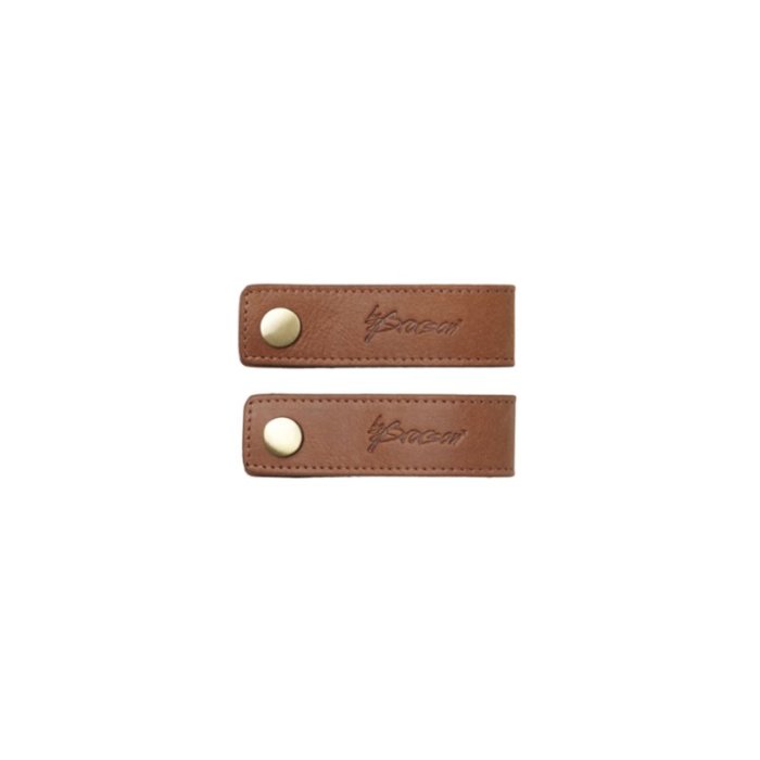 By Brorson Lder Servietringe / Stropper 4 stk. Cognac