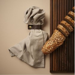 By Brorson Lder Servietringe / Stropper - 4 stk - Walnut Brown