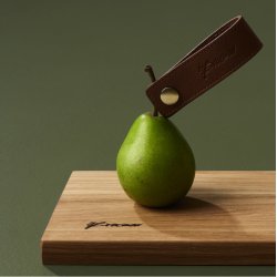 By Brorson Lder Servietringe / Stropper - 4 stk - Walnut Brown