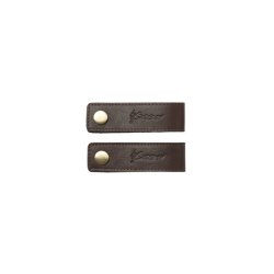 By Brorson Lder Servietringe / Stropper - 4 stk - Walnut Brown