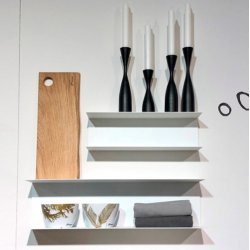 By Brorson - Metal Hylde - Lille - Hvid