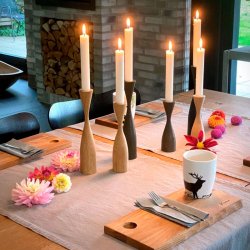 By Brorson Shape Lysestage - 3 stk. - Natur Eg