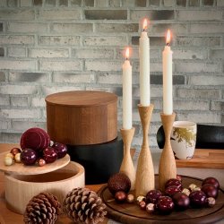 By Brorson Shape Lysestage - 3 stk. - Natur Eg