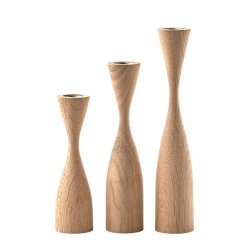 By Brorson Shape Lysestage - 3 stk. - Natur Eg