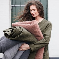 By NORD Sengetppe Magnhild - Bark - 280x280 cm