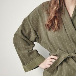 By NORD Bomuldskimono - Alrun - Forest/Snow