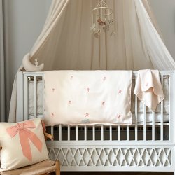 Cam Cam Copenhagen Baby Senget�j 70x100cm Broderet Bows