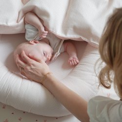 Cam Cam Copenhagen Babynest Classic Stripes Rose
