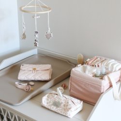 Cam Cam Copenhagen Diaper Caddy Pusleopbevaring Classic Stripes Rose