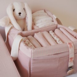 Cam Cam Copenhagen Diaper Caddy Pusleopbevaring Classic Stripes Rose