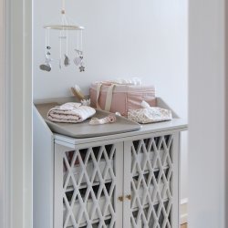 Cam Cam Copenhagen Diaper Caddy Pusleopbevaring Classic Stripes Rose