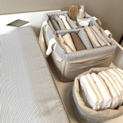 Cam Cam Copenhagen Diaper Caddy Pusleopbevaring Bl� Striber