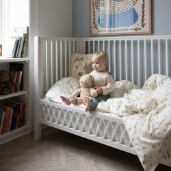 Cam Cam Copenhagen Harlequin Babyseng 60x120cm Hvid