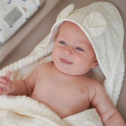 Cam Cam Copenhagen Baby H�ndkl�de m/ H�tte og �rer Off-White