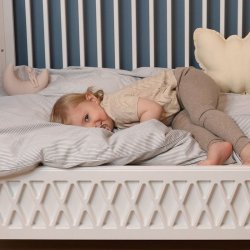 Cam Cam Copenhagen Junior Senget�j 100x140cm Bl� Striber