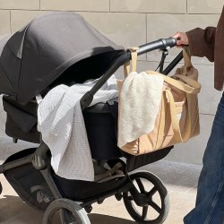Cam Cam Copenhagen Muslin Babyt�ppe Bl� Striber