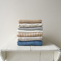 Cam Cam Copenhagen Muslin Cloth Stofble 2-Pak Brune Striber