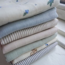 Cam Cam Copenhagen Muslin Cloth Stofble 2-Pak Brune Striber