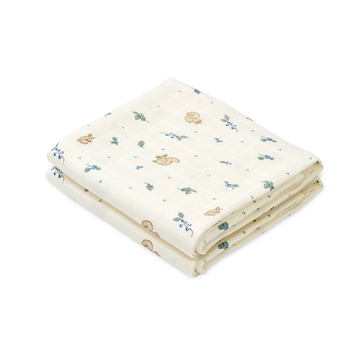 Cam Cam Copenhagen Muslin Cloth Stofble 2-Pak Blueberries