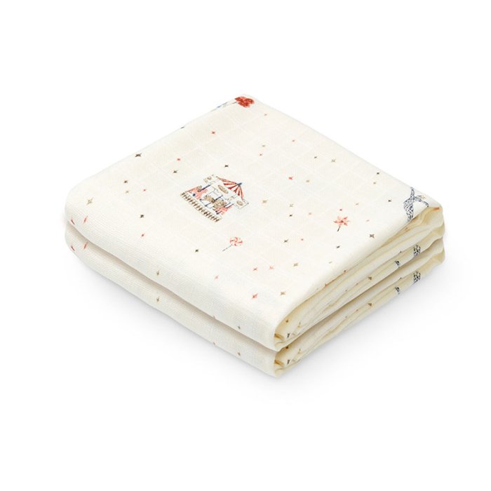 Cam Cam Copenhagen Muslin Cloth Stofble 2-Pak Karrusel