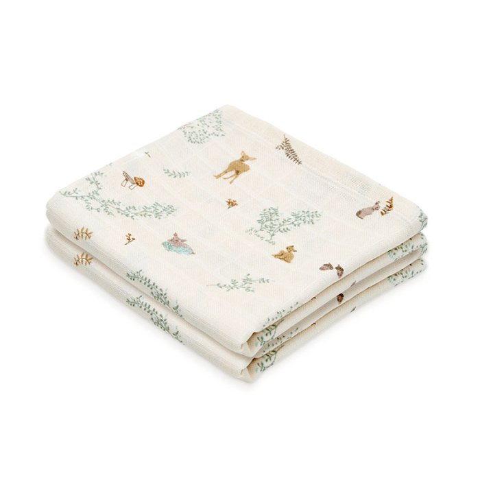 Cam Cam Copenhagen Muslin Cloth Stofble 2-Pak Woodland