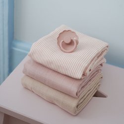 Cam Cam Copenhagen Muslin Cloth Stofble 3-Pak Classic Stripes Rose