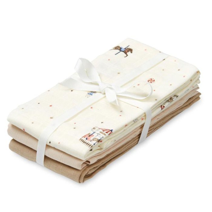 Cam Cam Copenhagen Muslin Cloth Stofble 3-Pak Karrusel