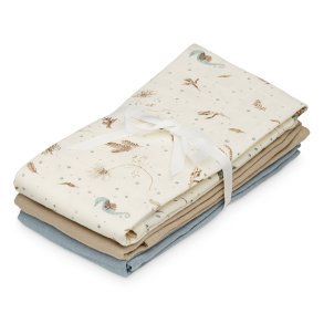 Cam Cam Copenhagen Muslin Cloth Stofble 3-Pak Sea Garden