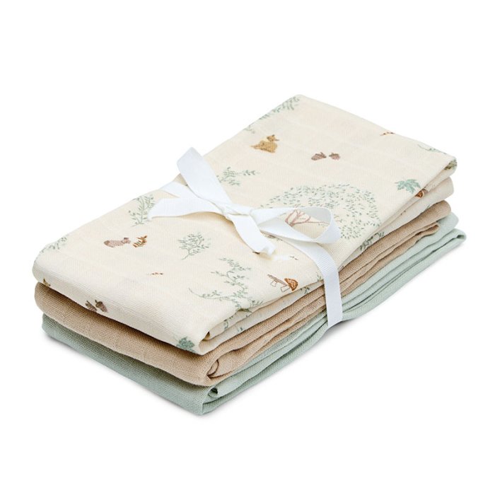 Cam Cam Copenhagen Muslin Cloth Stofble 3-Pak Woodland