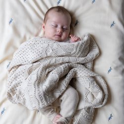 Cam Cam Copenhagen Pointelle Baby Strikt�ppe Off-White