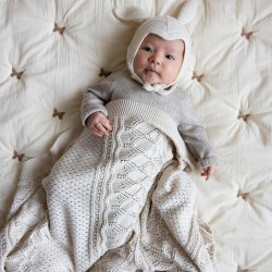 Cam Cam Copenhagen Pointelle Baby Strikt�ppe Off-White