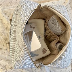 Cam Cam Copenhagen Pusletaske Stor Bl� Striber