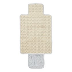 Cam Cam Copenhagen Quiltet Pusle Underlag Bl� Striber/Praline