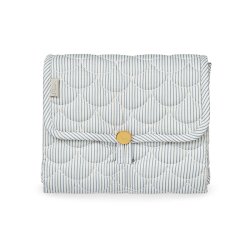 Cam Cam Copenhagen Quiltet Pusle Underlag Bl� Striber/Praline