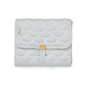 Cam Cam Copenhagen Quiltet Pusle Underlag Bl� Striber/Praline