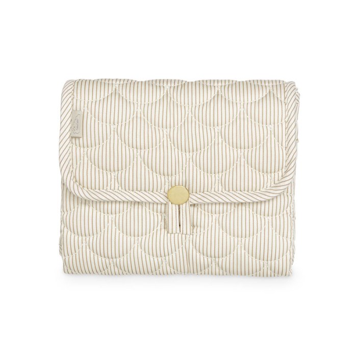 Cam Cam Copenhagen Quiltet Pusle Underlag Brune Striber