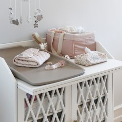 Cam Cam Copenhagen Quiltet Pusle Underlag Classic Stripes Rose