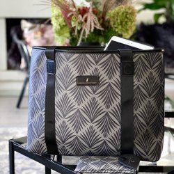 Coming Copenhagen Danica Pheonix Palm Shopper Muldvarp/Sort