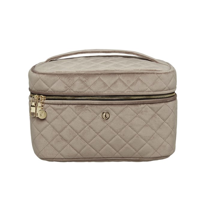Coming Copenhagen Kaia Velour Beauty Bag Sand