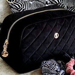 Coming Copenhagen Maisie Velour Toilettaske Sort