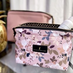 Coming Copenhagen Mia Nylon Kosmetiktaske Peonies on Pink