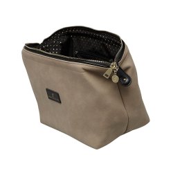 Coming Copenhagen Mia Vegansk Ruskind Toilettaske Sand