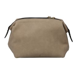 Coming Copenhagen Mia Vegansk Ruskind Toilettaske Sand