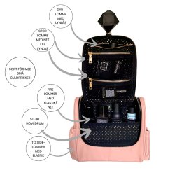 Coming Copenhagen Nova Toilettaske m/ Ophng Lyserd