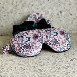 Coming Copenhagen Paloma Sovemaske og Scrunchie Gaveske Peppy Paisley