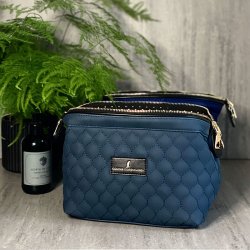 Coming Copenhagen Mia Honeycomb Quiltet Toilettaske Mrkebl